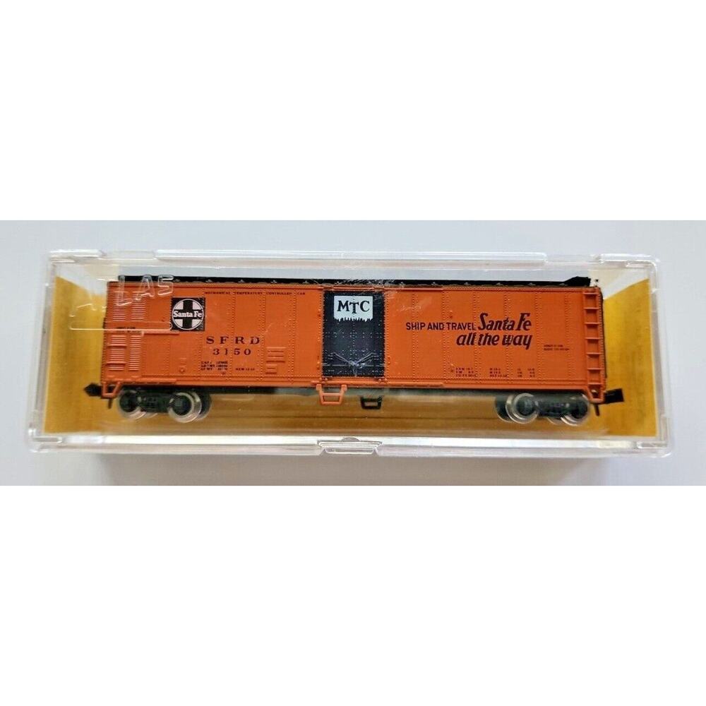Atlas Santa Fe 50' Mech. Reefer MTC Car N Scale Santa‎ Fe All The Way U105-38